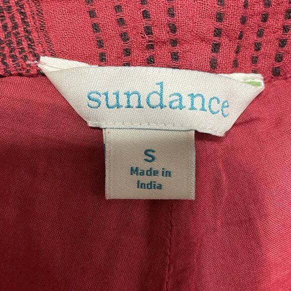 Sundance Shobu Striped Cotton Pants Women’s Small Red Black Drawstring Lined - Picture 10 of 12